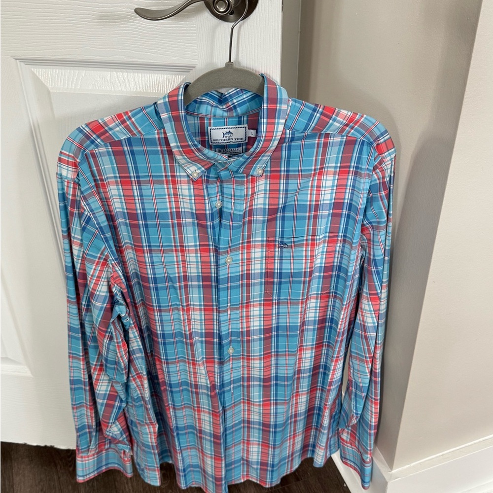 Southern Tide Men’s Large Intercoastal Long Sleeve Button Up Shirt